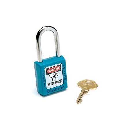 Master Lock Master Lock Safety 410 Series Zenex Thermoplastic Padlock, Teal, 410TEAL 410TEAL